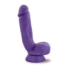 Load image into Gallery viewer, Blush Au Naturel Pound - Realistic 8.5 Inch Long Sensa Feel Dual Density Dildo - 2&quot; Thick - Flexishaft Bendable Body - Strap On Compatible Suction Cup Hands Free Play Sex Toy for Men Women - Purple
