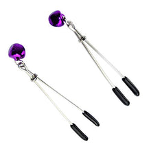 Load image into Gallery viewer, SOIMISS 1 Pair Breast Vaginal Clamps Adjustable Double Bells Breast Clit Clip Stimulator Massage for Women Female
