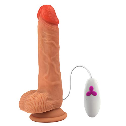 Licking and Sucking Toy G Spot Realistic Automatic Lifelike Skin Stimulation Liquid Silicone Penis Telescopic Dildo Swing Vibrate Waterproof Clitoral Rotating Tongue Bead for