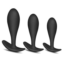 Load image into Gallery viewer, FST Butt Plug Anal Trainer Kit 3PCS Silicone Training Set with Flared Base Adult Sex Toys for Beginners Advanced Men Women Couples
