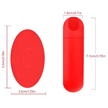 Load image into Gallery viewer, Remote Control Vibrator - 10 Modes Rechargeable Bullet Vibrator-Waterproof Clitoral masturbator- Silicone Adult Sex Toys for Couples(Red)
