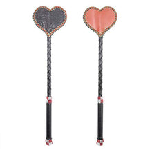 Load image into Gallery viewer, Leather Flirting Slapper Creative Spanking Paddle Bat Restraint Toy Role- Play Accessories for Couples Adults Home Bar (Heart Shape) Decor for Banquet Celebration Favors
