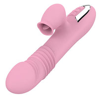 Stimulator for Women Adult Toy Vibrator Sucking Rose Sucker Telescopic Training Vibrate Sex Heating Silicone Rabbit Swing Tongue Vibration Solo Play Pleasure Toys Vibes Massager