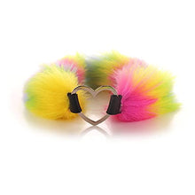 Load image into Gallery viewer, Oligage Novelty Fox Tail Plug Rainbow Set Removable Anal Plug Butt Plug Cosplay Adult (Color : Raccoon Set S Plug)
