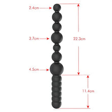 Load image into Gallery viewer, NOPNOG 13.26 inch Long Anal Bead, Black Anal Dildo, Bendable, Silicone, Sex Toys for Men Women
