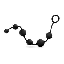 Load image into Gallery viewer, Blush Anal Adventures Platinum - Advanced 16 Inch Large Puria Silicone Anal Beads - Ultrasilk Smooth - Sturdy Retrieval Ring - Flexible - Graduated Beads For Comfort - Sex Toy for Women Men - Black
