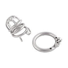 Load image into Gallery viewer, Jefisry Men&#39;s Chastity Device Stainless Steel Chastities Cage Lock for Men J0250 50mm
