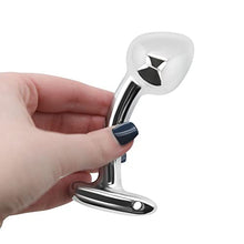 Load image into Gallery viewer, Metal Weighted Prostate Pull Bead Plug with Curved Handle Medium
