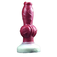 Load image into Gallery viewer, Big Size Silicone Made Artificial Dog Dildo Anal Plug Toy Color Mixed with Large Knot
