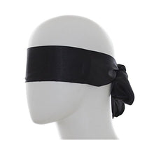 Load image into Gallery viewer, Hand Slapper Leather Spanking Paddle with Purple Ribbon Bow and Black Satin Eye Mask Blindfold
