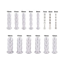 Load image into Gallery viewer, TERNENCE Urinary Plug 50mm Long Stainless Steel Catheters Male Sound urethral Dilator Inserts Penis Plug for Men, 14 Sizes Optional G018 (18mm)
