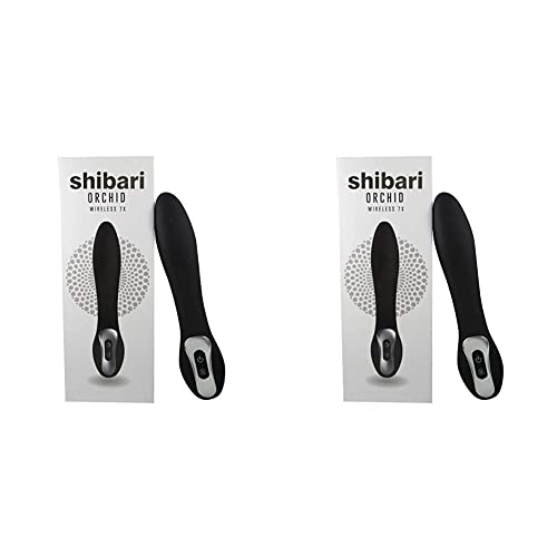 Shibari Orchid, Luxury 7-Speed Vibrator, Black (Pack of 2)