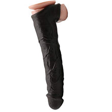 Load image into Gallery viewer, Beautihome Sexy Flesh Extra Large Penis Extender Sleeve Black 8.3
