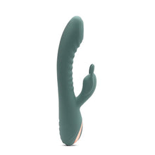 Load image into Gallery viewer, Rechargeable Rabbit Dildo for Women G Spot Vibrator (Green Rabbit)
