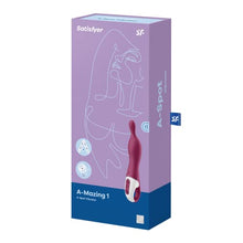 Load image into Gallery viewer, Satisfyer A-Mazing 1 A-Spot Vibrator for Women - Vibrating Dildo, G-spot Stimulator, Sex Toy with Curved, Ergonomic Shape, Flexible Tip - Waterproof, Rechargeable (Berry)
