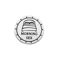 FAADBUK Naughty Tokens for Him Her Sex Token Valentines Day Gift Bedroom Tokens Game for Couple (Morning Sex)