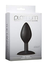 Load image into Gallery viewer, Doc Johnson Platinum Premium Silicone - The Minis - Spade - Medium - 4.0 in. Long and 1.5 in. Wide - Butt Plug - Petite Anal Toy - Great for Beginners - Black
