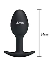 Load image into Gallery viewer, Pretty Love 3.34&quot; Silicone Anal Plug w/Ball - Black
