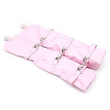 Load image into Gallery viewer, THAT NIGHT PU Bondage Handcuffs Leather Tied Hand Gloves Hook Handcuffs Adult Sexy Toys Accessory Bundled Hands Cosplay Pink
