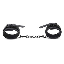 Load image into Gallery viewer, Healifty 1 Pair Ankle Cuffs Role Cuff Adjustable Soft Wrap-Around Leather Bondage
