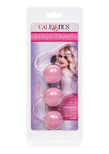 Load image into Gallery viewer, CalExotics First Time Triple Lover Balls - Duotone Ben Wa Kegel Weights - Pelvic Floor Exercise - Adult Sex Toys - Pink
