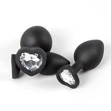 Load image into Gallery viewer, 2023 Year New Anal Sex Trainer 3PCS Silicone Jeweled Butt Plugs, Anal Sex Toys Kit for Starter Beginner Men Women Couples (4black)
