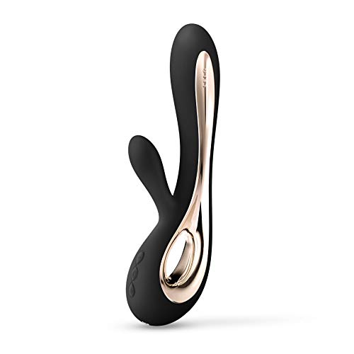LELO SORAYA 2 Rabbit Vibrator for Women Rabbit Sex Toy Massager for Clitoral and G Spot Pleasure, Waterproof & Wireless Toys for Her Adult Pleasure, Black