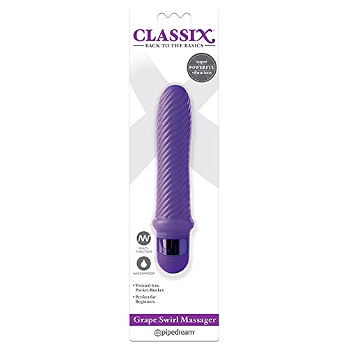 Adult Sex Toys Classix Grape Swirl Massager