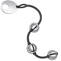 Anal Beads Anal Butt Plug with Stainless Steel Balls and Safe O Pull Ring Silicone Strap Anal Chain Anal Plug for Men Women G Spot Prostate Massager Anal Trainer Pleasure Balls Anal Sex Toy