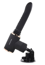 Load image into Gallery viewer, Too Hot to Handle Rechargeable Silicone Thrusting Vibrator with Suction Cup - Black
