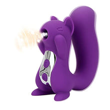 Load image into Gallery viewer, Soft Silicone Squirrel Sex Sucker 10 Frequency for Women Sex, Wiggling Wearable G Spot Vibrator Dildo Adult Sex Toy, Waterproof, Rechargeable Toy for Women and Couples (Purple)
