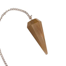 Load image into Gallery viewer, Vie Naturals Pendulum with Chain, Yellow Aventurine, one
