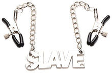 Load image into Gallery viewer, Master Series Enslaved Chain Adjustable Nipple Clamps Heavy Duty with Rubber Coated Tips for Men Women &amp; Couples, BDSM Bondage Restraint &amp; Sex Accessories, Non-Piercing Nipple Clamps Kit,Metal
