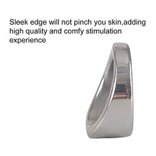 Load image into Gallery viewer, Tabuy Stainless Steel Male Cock Ring Glans Ring Metal Penis Ring Delayed Ejaculation Increase Stimulation Sex Toys for Men (Medium)
