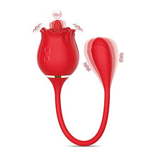 Load image into Gallery viewer, Ladies Rose Toy Vibrator - Clitoral Stimulator Tongue Licking Insertion G-spot Massager, Rose Adult Toy Game, Clitoral Nipple licker for Ladies Men Couples. (Color : Big Red)
