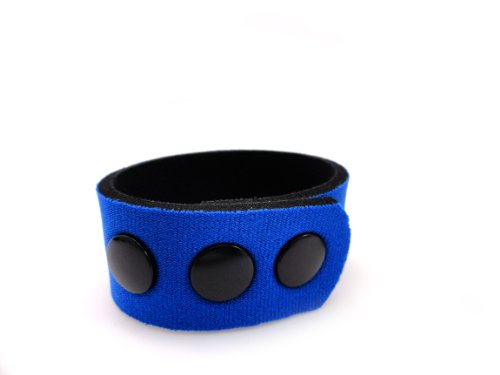 Heart 2 Heart Ring Neoprene 3 Snap 1 Inch, Blue