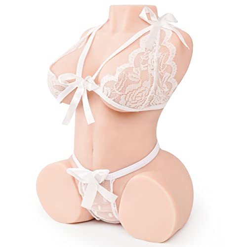 TANTALY 9.26LB Mini Sex Doll Pocket Pussy Male Masturbator Stroker 3 in 1 Realistic Female Torso Love Doll with Big Breast Ass Tight Vaginal and Anal Life Size Adult Sex Toy for Men Pleasure, DITA