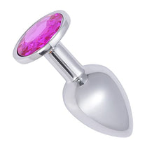 Load image into Gallery viewer, Hmxpls Small Anal Plug, Anal Toy Plug Beginner, Personal Sex Massager, Stainless Steel Butt Plug for Women Men Couples Lover, Fushcia
