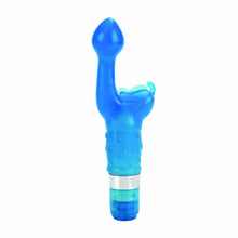 Load image into Gallery viewer, CalExotics Platinum Edition Waterproof 9-Function 2-in-1 Butterfly Kiss Vibrator for G-spot and Clitoral Massager - Blue
