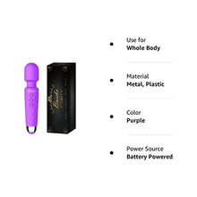 Load image into Gallery viewer, Bussba Electric Rechargeable Mini Whisper Quiet Waterproof protable 20 Vibration Multi-Function Wand Magic Massager for Therapeutic Waist Legs Head Lymph Joint Pains Relieves Muscle Stress Away
