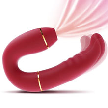 Load image into Gallery viewer, Adult Sex Toys Clitoral Sucking Vibrators - Innovative 9 Sucking &amp; 9 Pulsing Action G Spot Vibrator, Personal Massager 2in1 Vibrating Dildo Nipple Sucker Anal Sex Toy for Women Couples Pleasure
