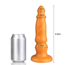 Load image into Gallery viewer, FST Tapered Head Anal Plug Vaginal Fit G-spot Stimulation Dildo Bulge Textures Prostate Massage with Strong Suction Cup for Women Men Masturbation Couple Flirt Liquid Silicone Sex Toy (L)
