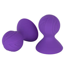 Load image into Gallery viewer, Sxiwei Women Adult Silicone Breast Pump Nipple Sucker Couple Nipples Massage Accerssory Correctors Purple Medium
