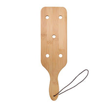 Load image into Gallery viewer, VENESUN 14inch Bamboo Spanking Paddle with 5 Holes for Adult BDSM Sex Play
