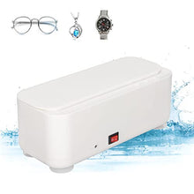 Load image into Gallery viewer, EyeglassesCleaner, Quic 300mL Capacity JewelryCleanerUltrasonicMachine 45KHzTechnology 40dB White for
