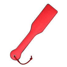 Load image into Gallery viewer, VENESUN Faux Leather Slut Spanking Paddle for Sex Play, 12.8inch Total Length Paddle for Adults, Red
