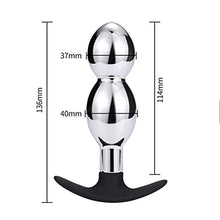 Load image into Gallery viewer, Alloy Anal Plugs Butt Dilation Plug Anal Trainer Prostate Massager Anal Bead Back Plug Going- Out Butt Plug Anal Massager Stimulation Toys (Boat Anchor)
