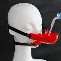 Ran Waterable nozzle ball silica gel mouth female mouth opening mouth water tool mouth plug insert (red)