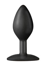 Load image into Gallery viewer, Doc Johnson Platinum Premium Silicone - The Minis - Spade - Medium - 4.0 in. Long and 1.5 in. Wide - Butt Plug - Petite Anal Toy - Great for Beginners - Black
