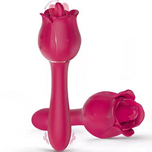 Load image into Gallery viewer, Rose Toy Vibrator for Adult Women, Clitoral Tongue Licking Toy Vibrators with 9 Modes &amp; 9 Powerful Vibration, Adult Sex Toys Waterproof and Rechargeable
